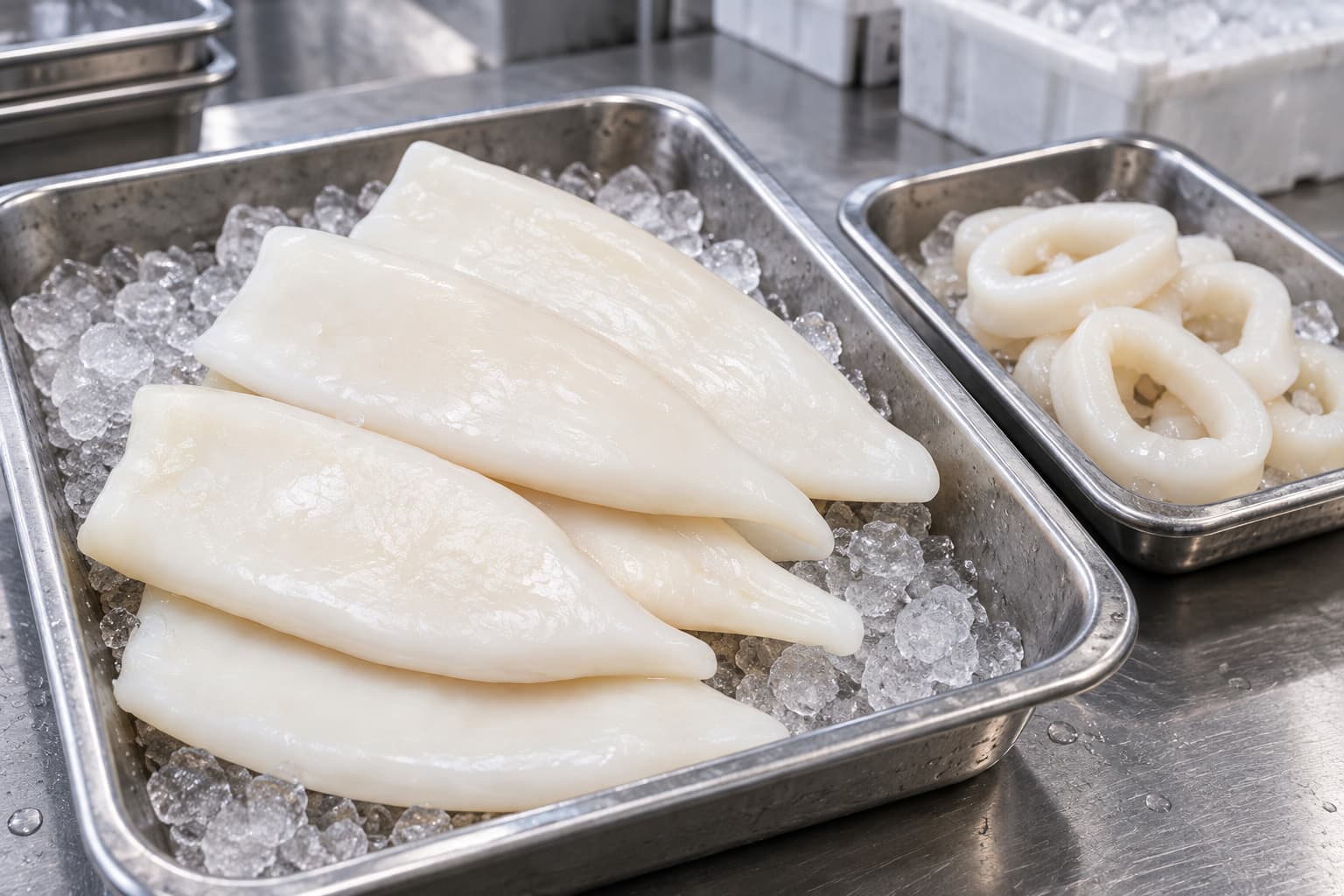 Frozen Squid Formats: Tubes, Rings, Whole Round and Glazing
