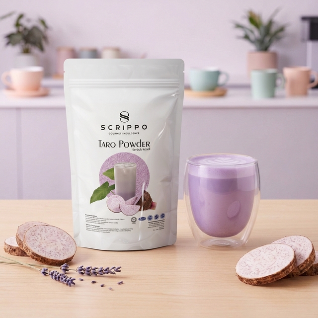 Serbuk Taro Latte